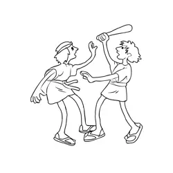 Cain And Abel 3 Free Coloring Page for Kids