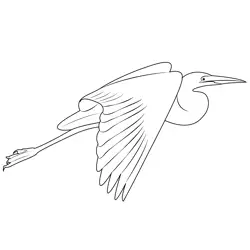 Heron 6 Free Coloring Page for Kids
