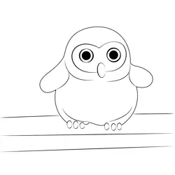 Barn Owl Free Coloring Page for Kids