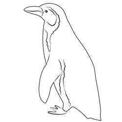 Sad Penguin Free Coloring Page for Kids