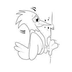 Cute Cartoon Woodpecker