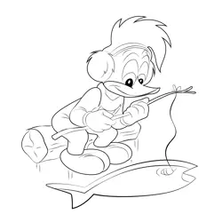 Woody Woodpecker Fishing Picture