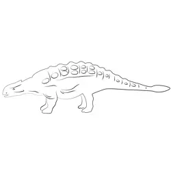 Ankylosaurus Free Coloring Page for Kids