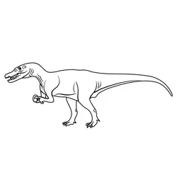 Baryonyx Free Coloring Page for Kids