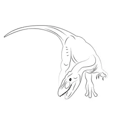 Herrerasaurus Dinosaurs Free Coloring Page for Kids