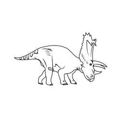 Pentaceratop Free Coloring Page for Kids