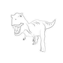 Rex Free Coloring Page for Kids