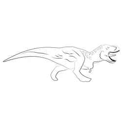 Tyrannosaurus Free Coloring Page for Kids