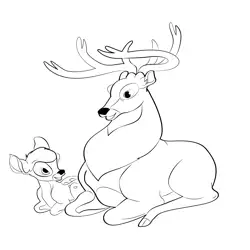 Bambi Sitting With His Father