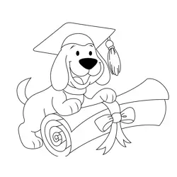 Educate Clifford Free Coloring Page for Kids