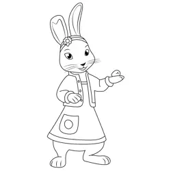 Peter Cottontail Action Figure Free Coloring Page for Kids