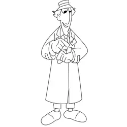Inspector Free Coloring Page for Kids