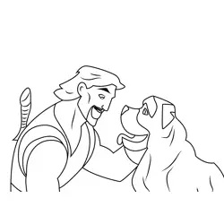 Sinbad And Spike Free Coloring Page for Kids