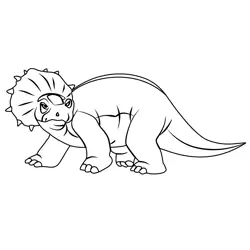 Mr Thicknose From The Land Before Time Free Coloring Page for Kids