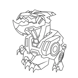 Underbite From Transformers Free Coloring Page for Kids