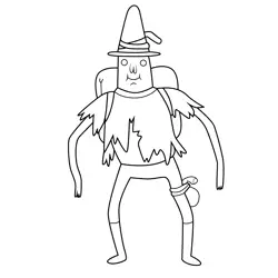 Magic Man Adventure Time Free Coloring Page for Kids
