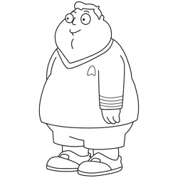 Barry Robinson American Dad! Free Coloring Page for Kids