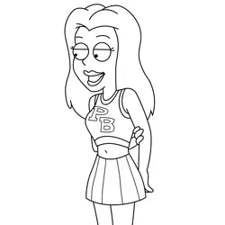 Lisa Silver American Dad! Free Coloring Page for Kids