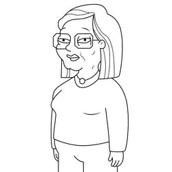 Mama Ling American Dad! Free Coloring Page for Kids