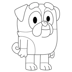 Winton Bluey Free Coloring Page for Kids
