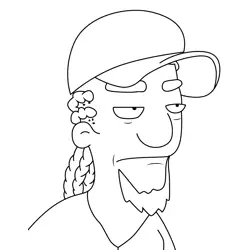 Angel Bob's Burgers Free Coloring Page for Kids