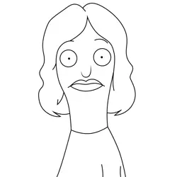 Annie Cragston Bob's Burgers Free Coloring Page for Kids