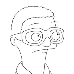 Arnold Evans Bob's Burgers Free Coloring Page for Kids