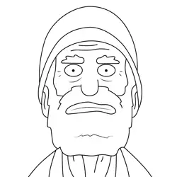 Arthur Bob's Burgers Free Coloring Page for Kids
