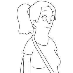 Bethany Bob's Burgers Free Coloring Page for Kids