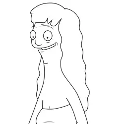 Beverly Bob's Burgers Free Coloring Page for Kids
