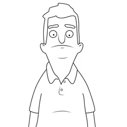 Don Bob's Burgers Free Coloring Page for Kids