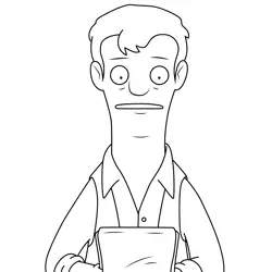 Donovan Bob's Burgers Free Coloring Page for Kids