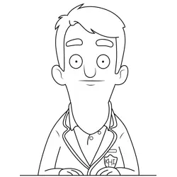 Duncan Bob's Burgers Free Coloring Page for Kids