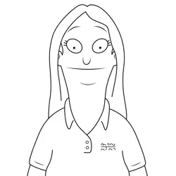 Emily Rogers Bob's Burgers Free Coloring Page for Kids