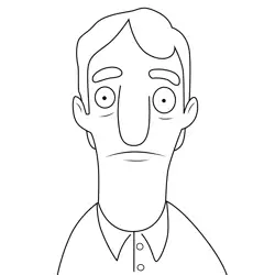 Greg Bob's Burgers Free Coloring Page for Kids