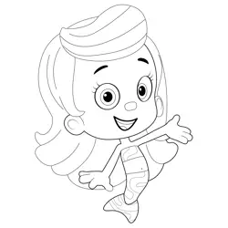 Happy Molly Free Coloring Page for Kids
