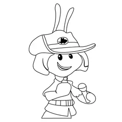 Zookeeper Jo From Bubble Guppies Free Coloring Page for Kids