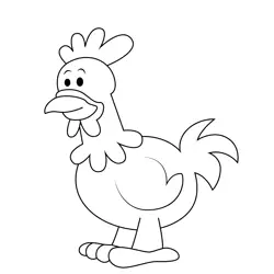 Carla the Chicken Bumba Free Coloring Page for Kids