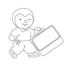 Charley Going To Class Free Coloring Page for Kids