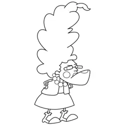 Ma Bagge Courage the Cowardly Dog Free Coloring Page for Kids