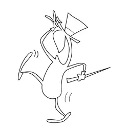 Shadow Courage the Cowardly Dog Free Coloring Page for Kids