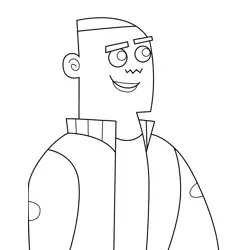 Dale Danny Phantom Free Coloring Page for Kids