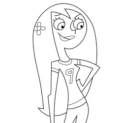 Star Danny Phantom Free Coloring Page for Kids