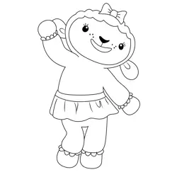 The Lambie Free Coloring Page for Kids