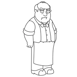 Horace Family Guy Free Coloring Page for Kids