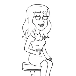 Jess Griffin Family Guy Free Coloring Page for Kids