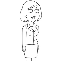 Joyce Kinney Family Guy Free Coloring Page for Kids