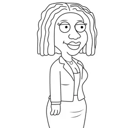 Sheila Family Guy Free Coloring Page for Kids
