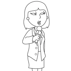 Tricia Takanawa Family Guy Free Coloring Page for Kids
