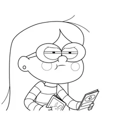 Angry Candy Chiu Gravity Falls Free Coloring Page for Kids